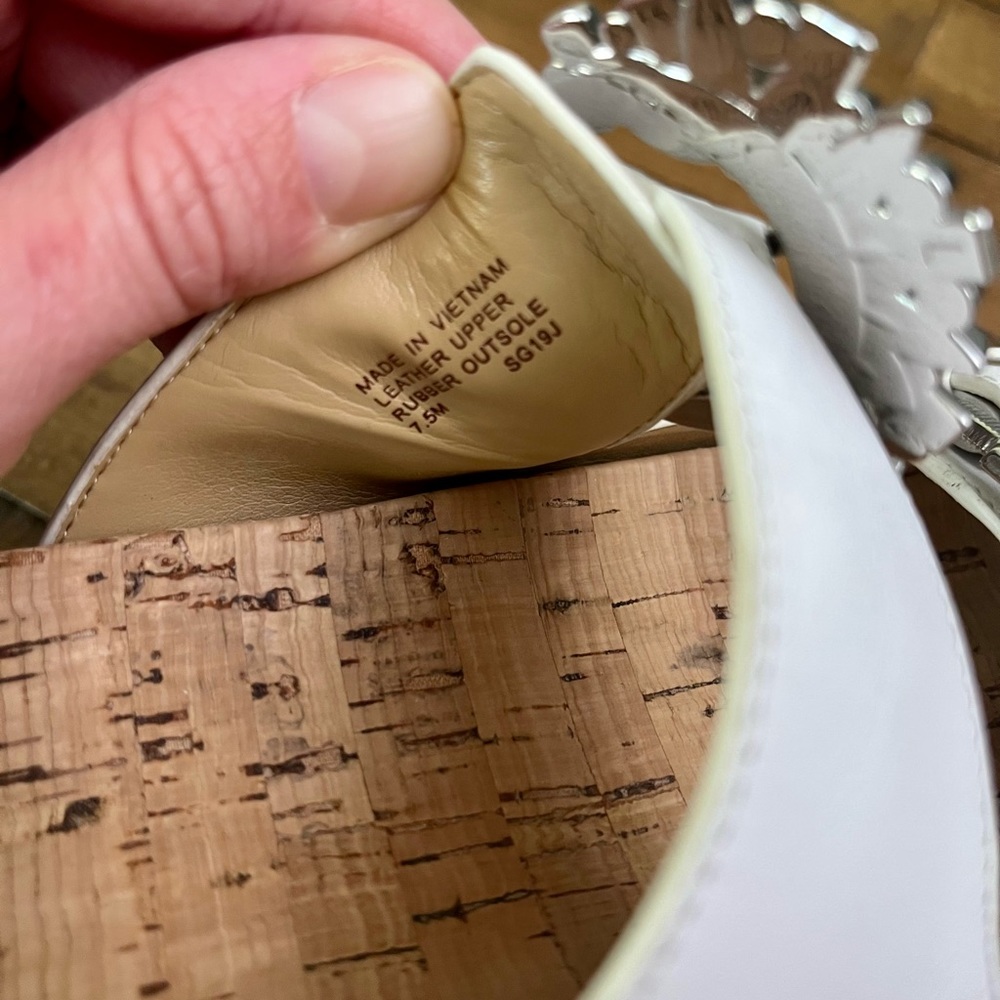 Michael Kors Platform Slides With White Straps An… - image 3